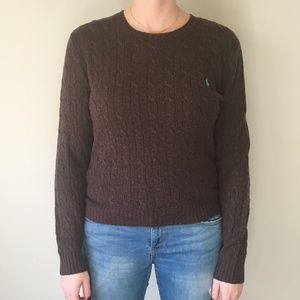 Ralph Lauren Polo Sport Cable Knit Wool Sweater